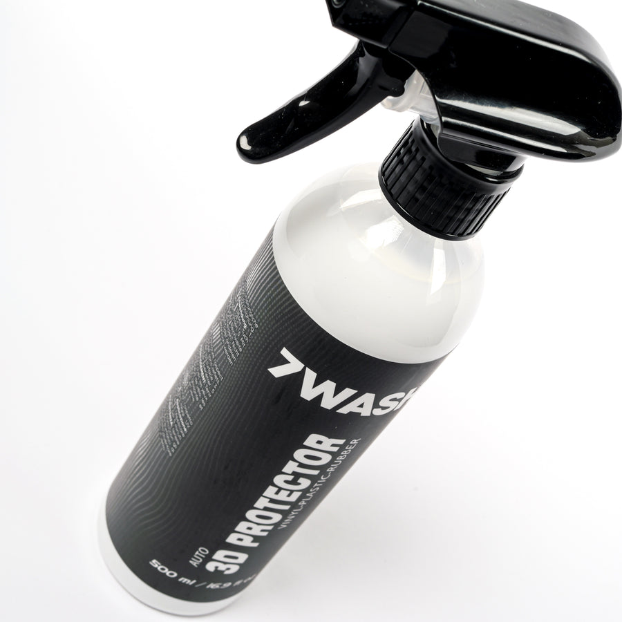 7WASH 3D-Protector 500 ml, soin plastiques et caoutchoucs avec protection UV