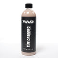 7WASH Tire Shine & Dressing Extra Shiny 500 ml tire shine spray for deep black tires, long-lasting tire protection, wet look finish, and professional car detailing tire care