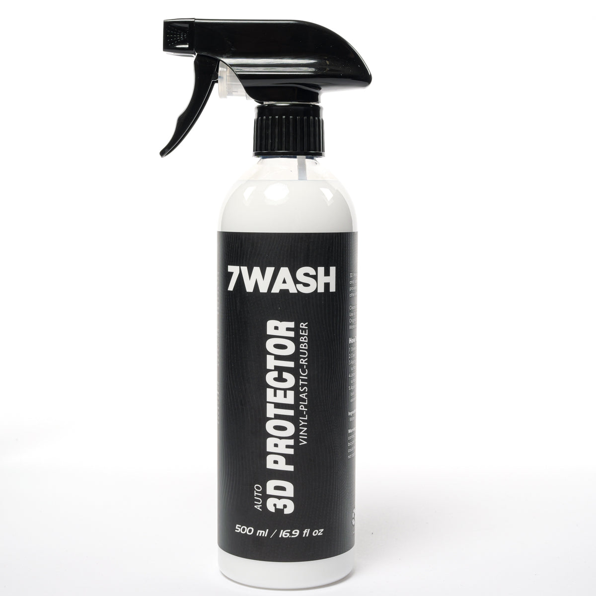 7WASH 3D-Protector 500 ml, soin plastiques et caoutchoucs avec protection UV