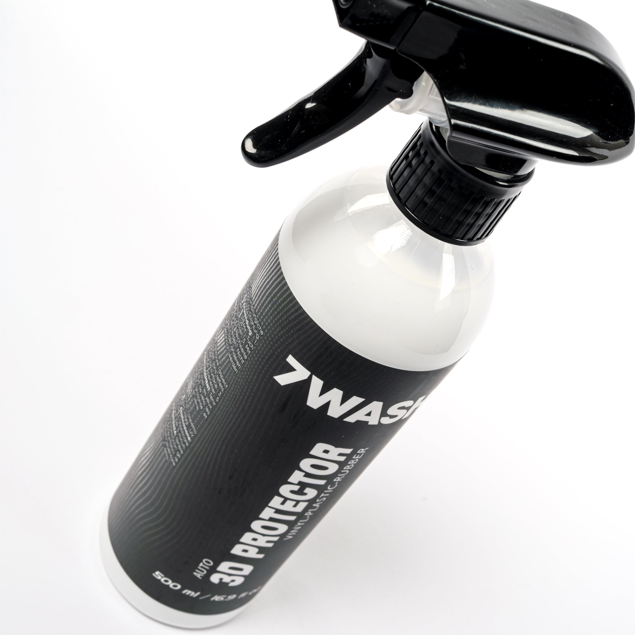 7WASH Plastic & Rubber Protector 500 ml 3D protector for interior and exterior plastic and rubber surfaces with UV protection, color restoration, and professional car detailing care