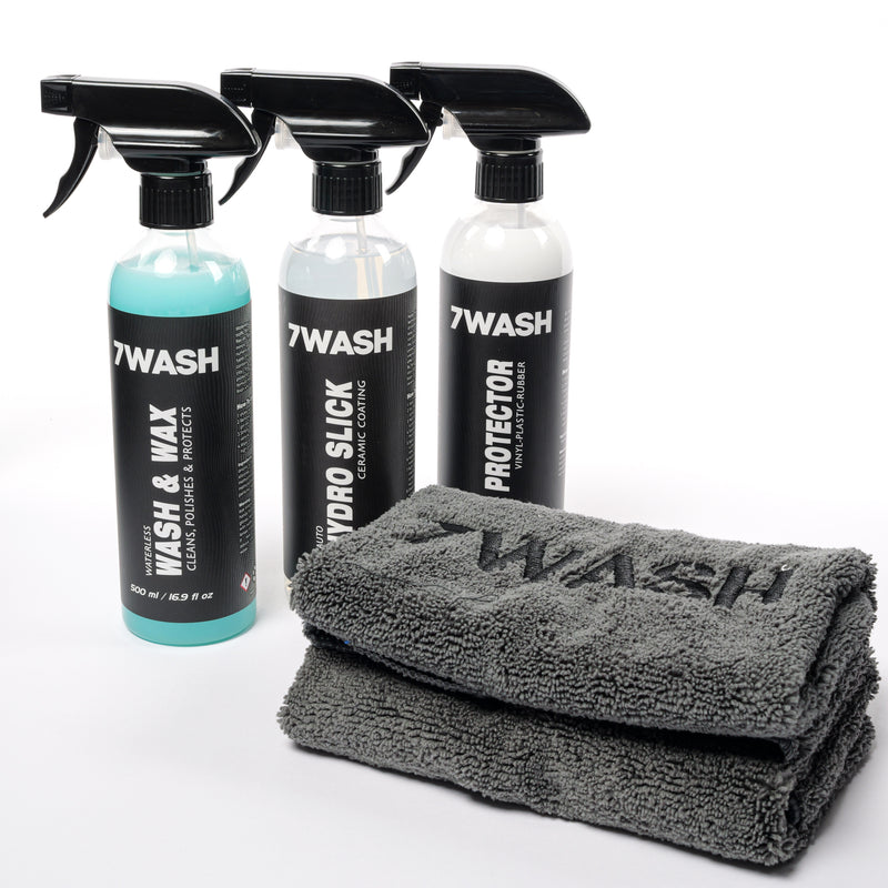 Autopflege-Set – Komplettes Reinigungs-, Schutz- und Glanzset 7WASH