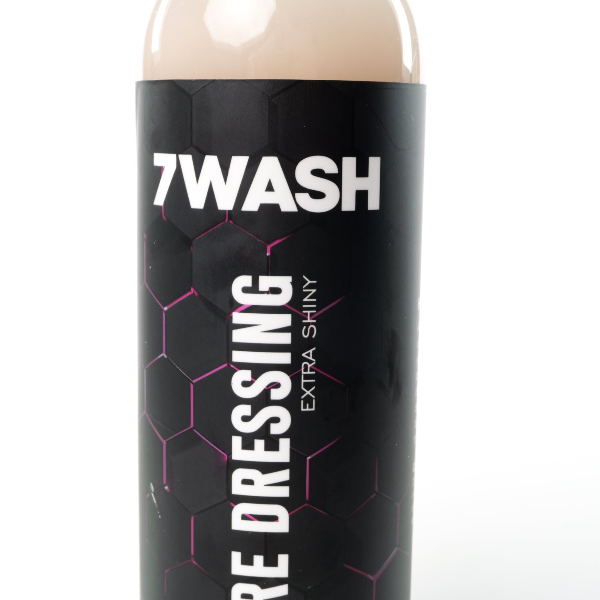 7WASH Tire Dressing Extra Shiny 500 ml Reifenglanz Flasche Vorderansicht