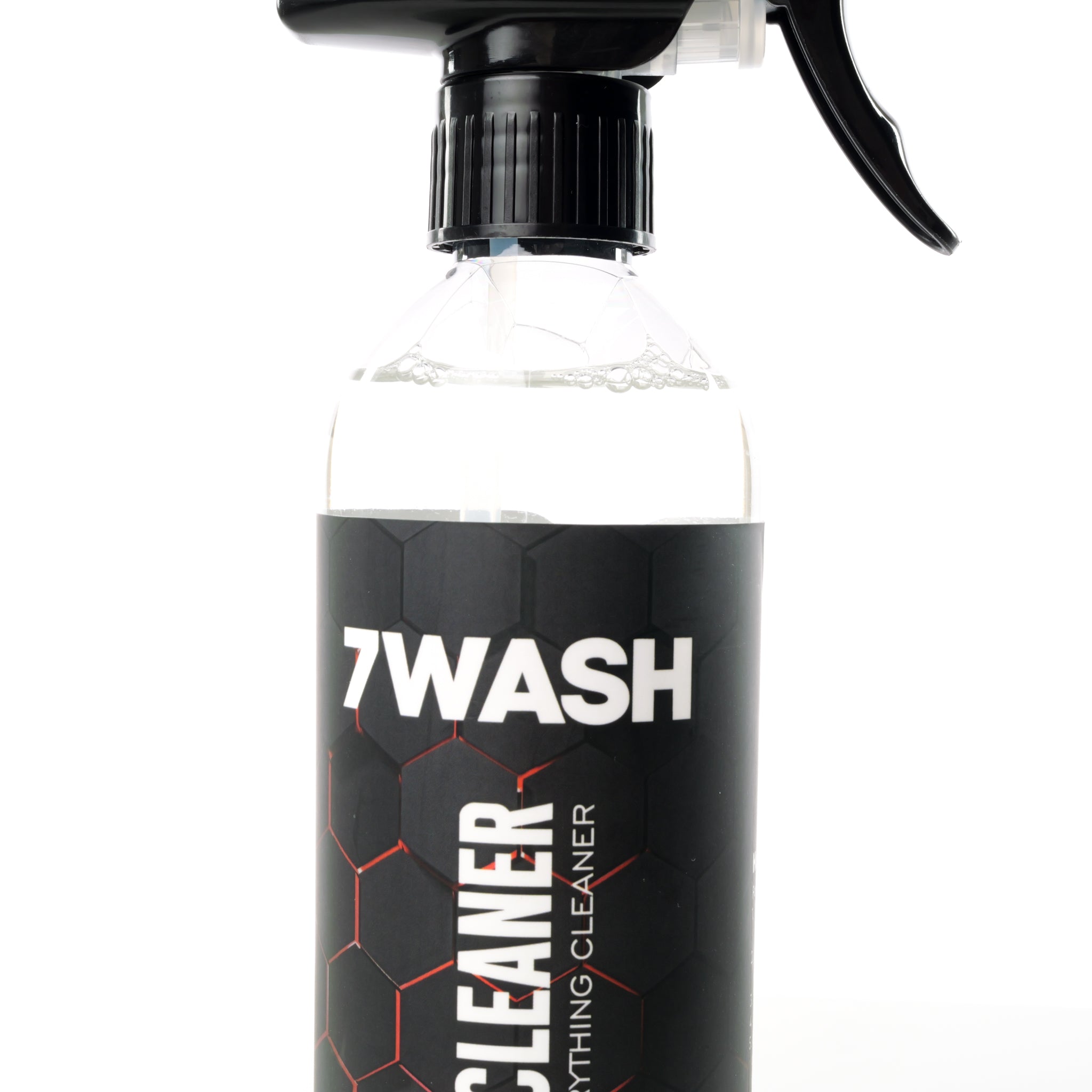 7WASH Interior Cleaner 500 ml Innenraumreiniger Flasche Rückseite mit Anwendung