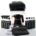 7WASH Autopflege Komplett Set mit Foamsprüher, Mikrofasertüchern, Wascheimer und Fahrzeugpflege Produkten